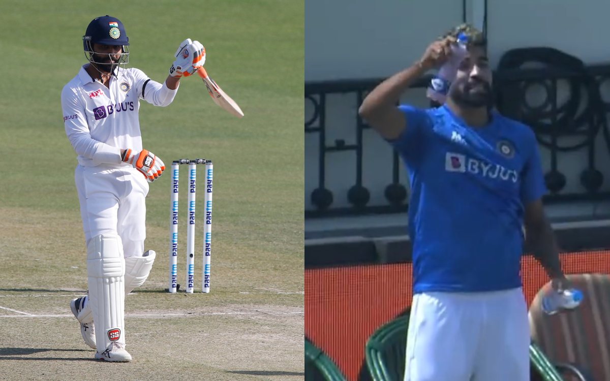 WATCH: Ravindra Jadeja Reaches Century, Mohammad Siraj Does The Sword ...