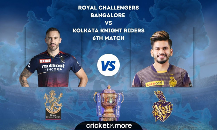 Cricket Image for Royal Challengers Bangalore vs Kolkata Knight Riders, IPL 2022 – Cricket Match Pre