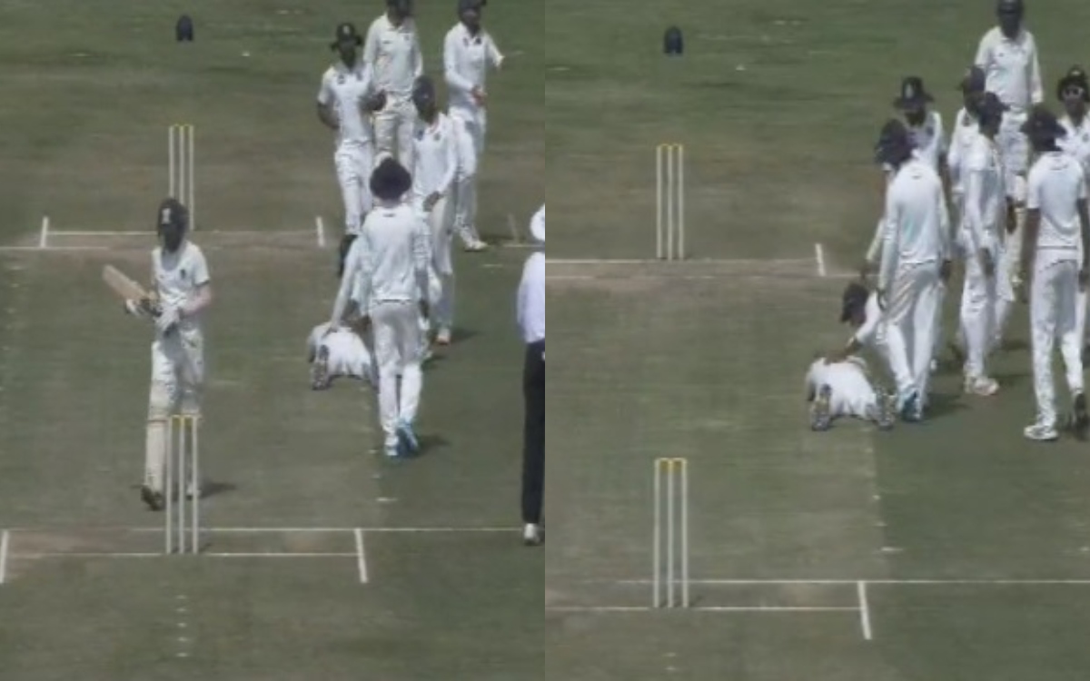 Cricket Image for VIDEO : 9 साल बाद मिला विकेट, तो 22 गज़ की पिच पर लेट गए श्रीसंत 