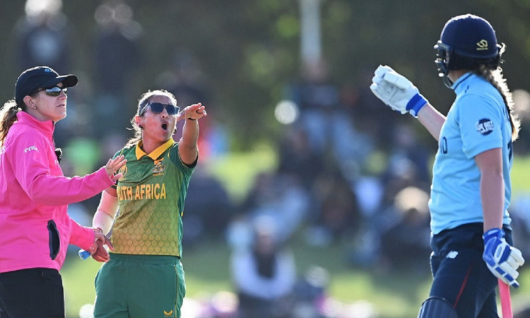 Cricket Image for War Of Words & A Send Off Between Sophie Ecclestone And Shabnim Ismail During WC S