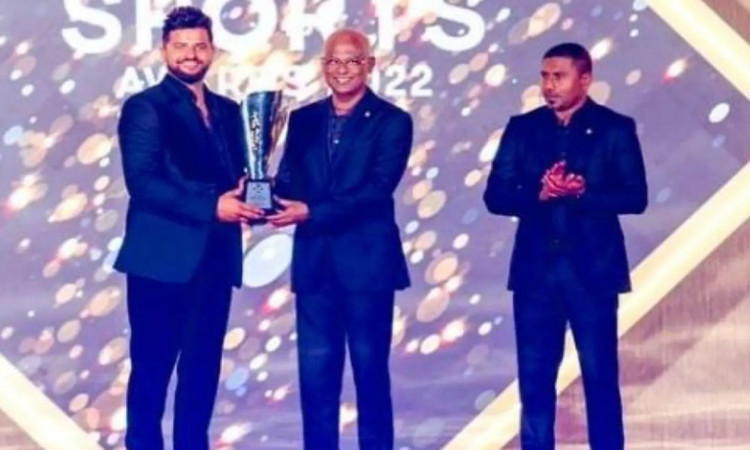 Suresh Raina Felicitated With The 'Sports Icon' Award At Maldives Sports Awards