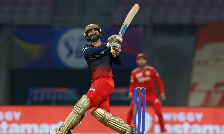 Cricket Image for WATCH: 36-Year Old Dinesh Karthik Shows He's Still 'Worthy'; Finishes With Strike 