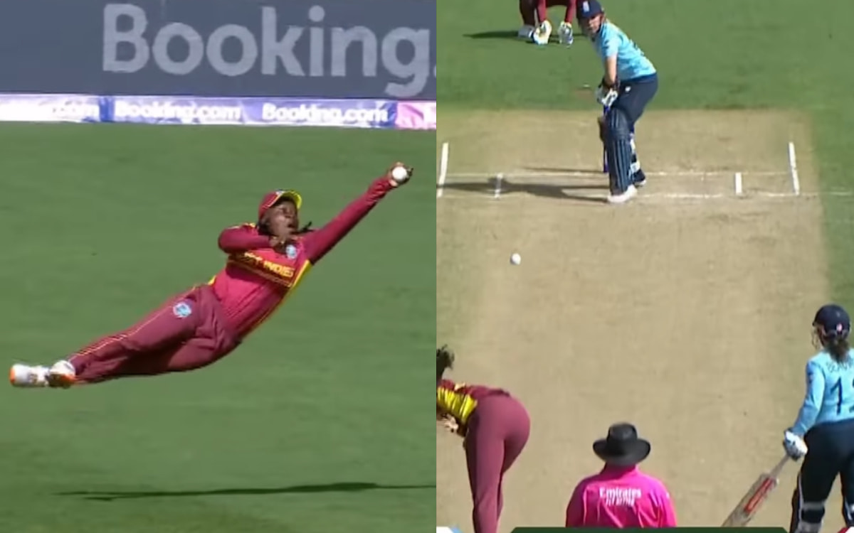 Cricket Image for VIDEO: मैदान पर दिखी 'Super Woman', हवा में छलांग लगाकर लपका करिश्माई कैच