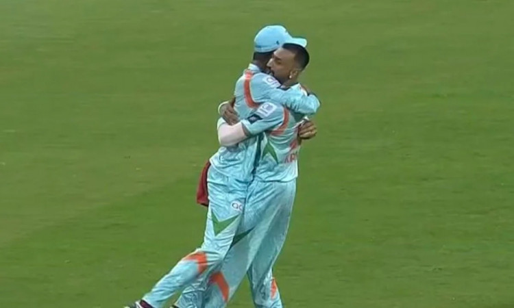 Cricket Image for WATCH: Deepak Hooda & Krunal Pandya 'Hug It Out' After Forgetting Past Grudges