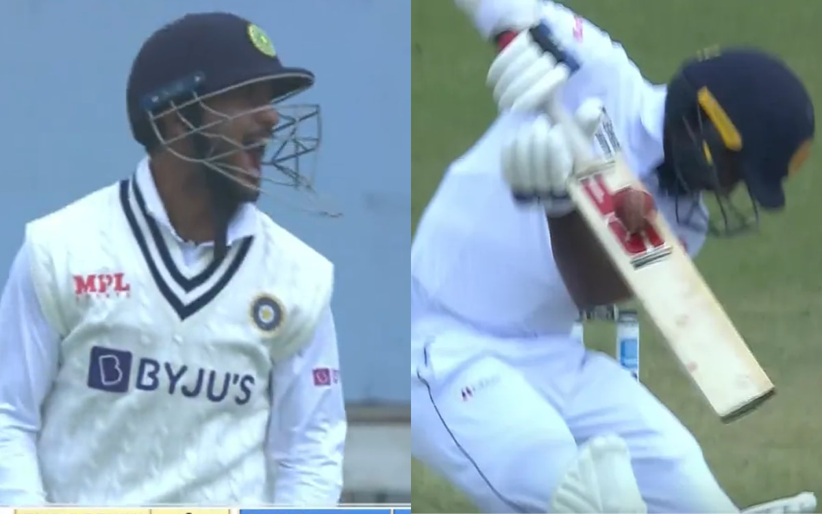 Cricket Image for VIDEO: शमी की तीखी बाउंसर से घबराया लंकाई बल्लेबाज़, कैच लपकने के बाद मयंक ने ऐसे 