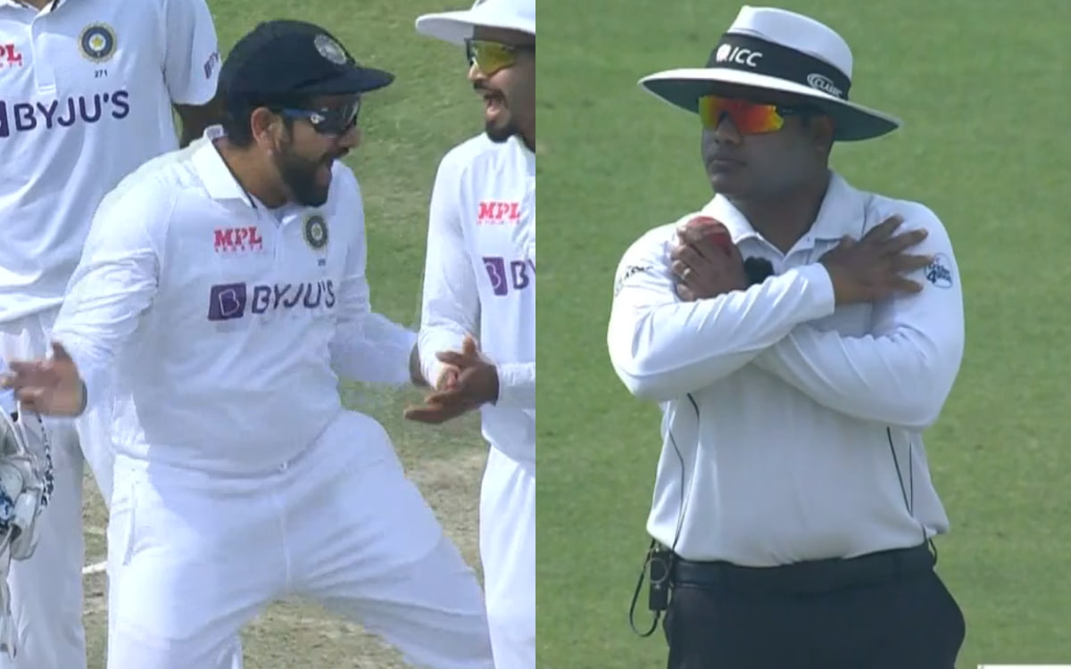 Cricket Image for VIDEO: रोहित ने DRS लेकर फिर बदली कहानी, अंपायर को गलत साबित कर ऐसे मनाया जश्न