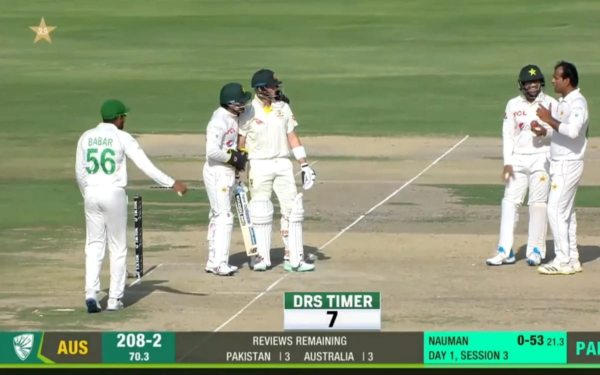 Cricket Image for VIDEO: मैदान पर डीआरएस ड्रामा के बीच स्मिथ ने नौमान को किया ट्रोल, हंसते मुस्कुरात