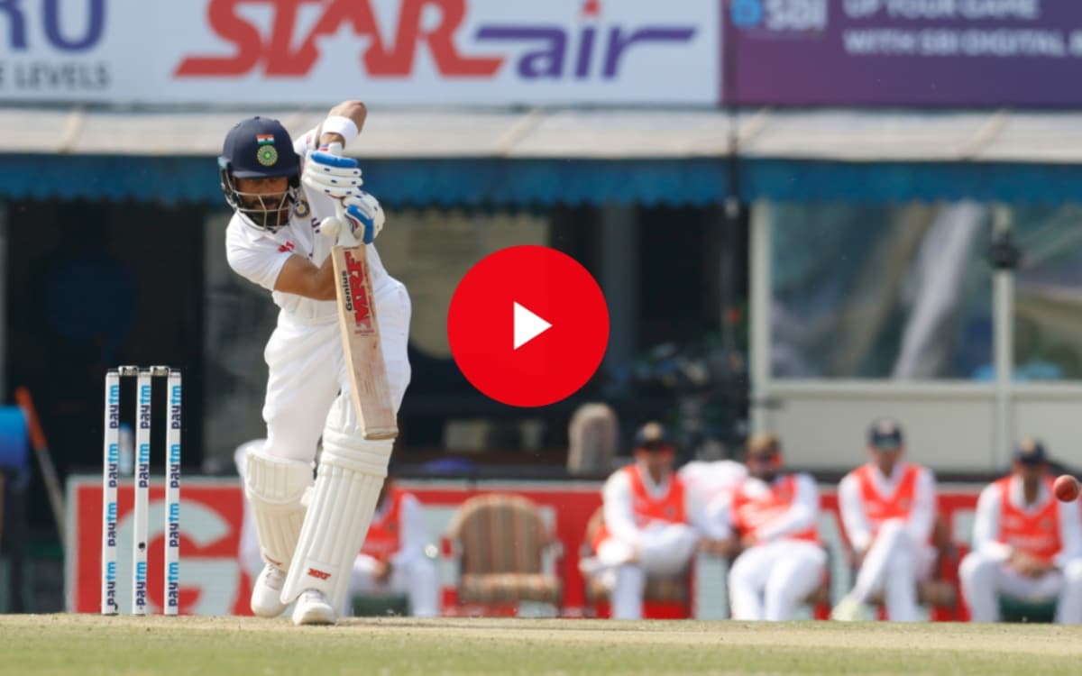 Cricket Image for 'विराट स्पेशल' तीर जैसा सीधा शॉट, मैदान पर उतरते ही फैंस का जीता दिल, देखें VIDEO