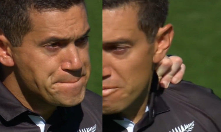 Ross Taylor crying