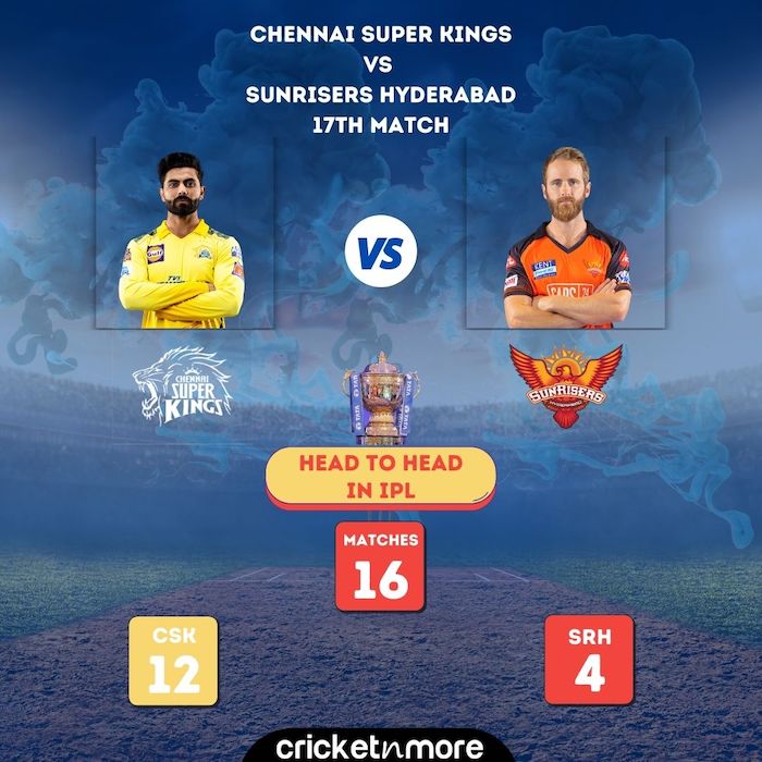 CSK v SRH Head To Head