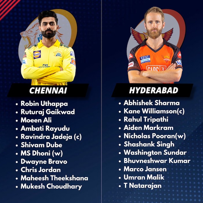Chennai v  Playing XI
