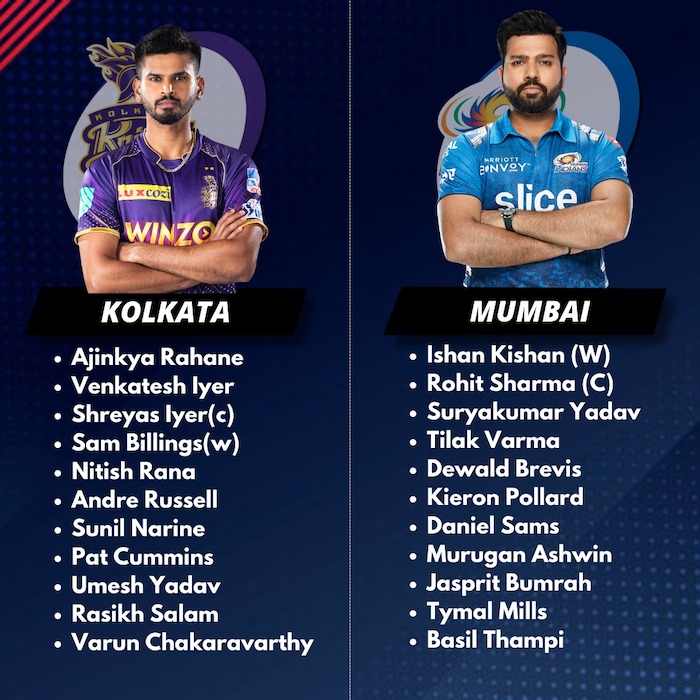 KKR v MI Toss