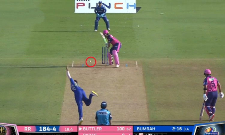 MI vs RR Jasprit Bumrah clean bowled Jos Buttler