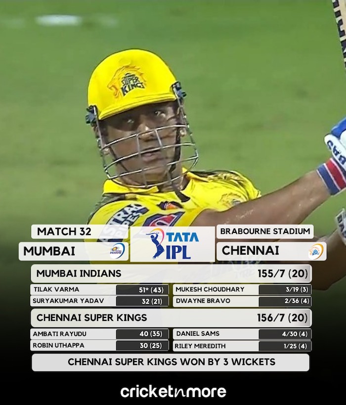 Mumbai vs Chennai Result