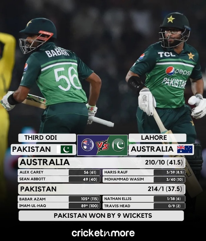 Pakistan v Australia 3rd ODI