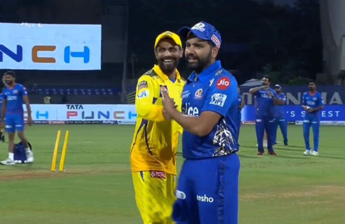 Cricket Image for Ravindra Jadeja And Rohit Sharma Sharing A Laugh After Toss