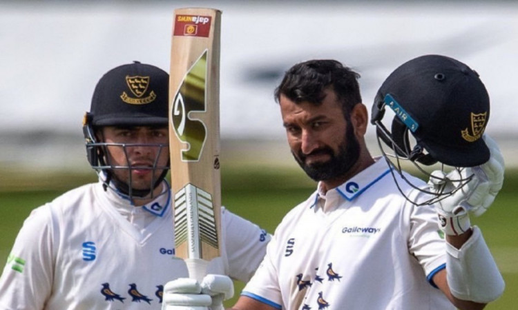 Cricket Image for WATCH: Cheteshwar Pujara Slams Double Century On Sussex Debut 