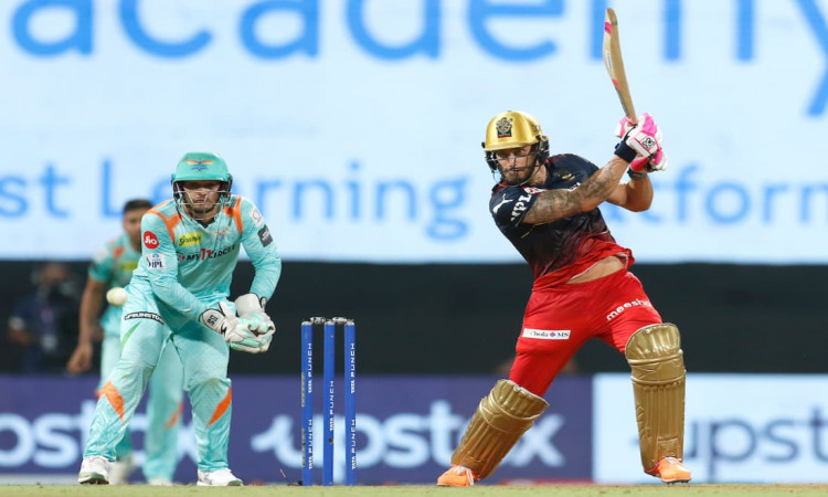 IPL 2022: Faf Du Plessis knock helps RCB post a total on 181/6