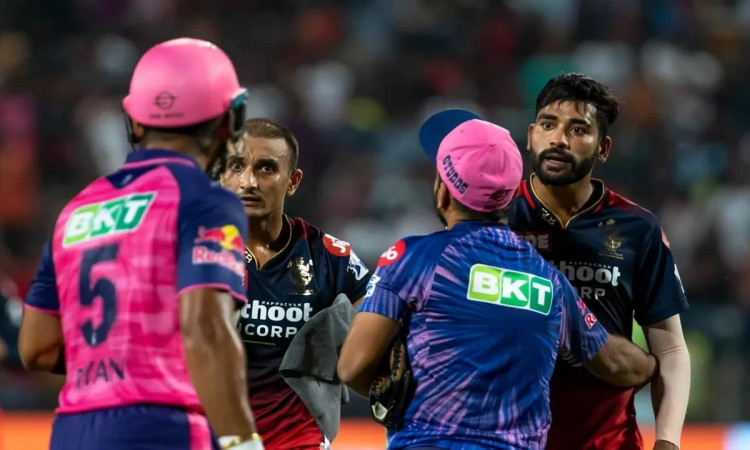 On Field Tussle Between Riyan & Harshal Brawls RR vs RCB Match