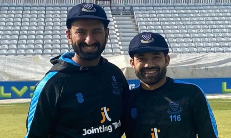 India's Cheteshwar Pujara & Pakistan's Mohammad Rizwan Debut Together For Sussex