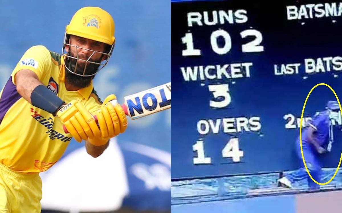 Cricket Image for IPL 2022: 'Dangerous' Moeen Ali Almost Hurts The Scorer With A Six; Watch Video He