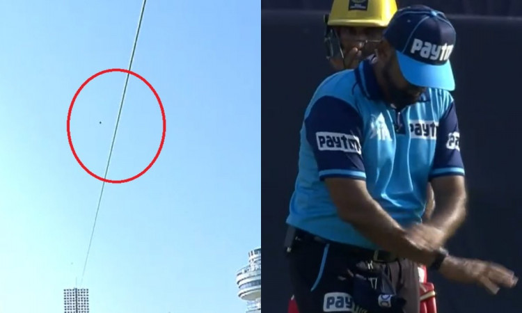 Cricket Image for Mahipal Lomror Survives After Ball Hits Satellite Cable; Watch Video