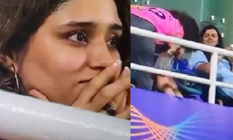 Cricket Image for VIDEO : अश्विन की बीवी ने जीता दिला, रोती हुई रितिका को दी जादू की झप्पी