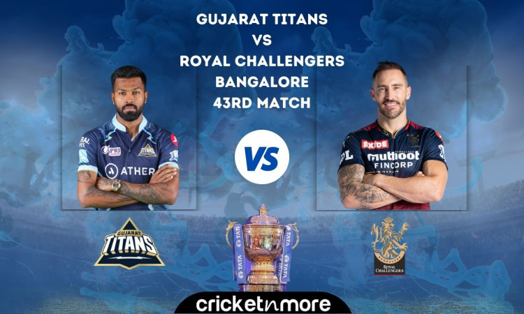 Cricket Image for Gujarat Titans vs Royal Challengers Bangalore, IPL 2022 – Cricket Match Prediction