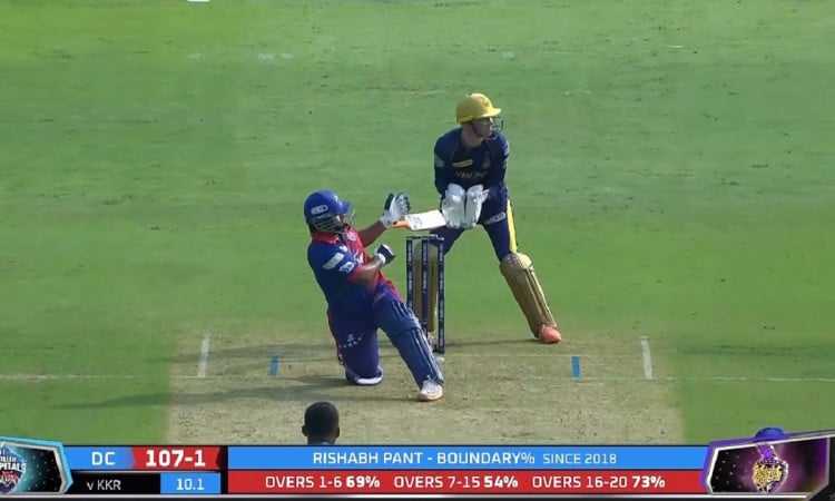 Cricket Image for WATCH: Reverse Sweep, Bat Slip, & Four - Just Rishabh Pant Things