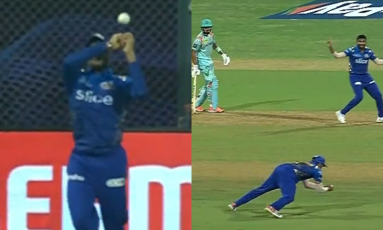 Cricket Image for WATCH: Rohit Sharma Redeems Tilak Verma's Possible Costly Mistake 