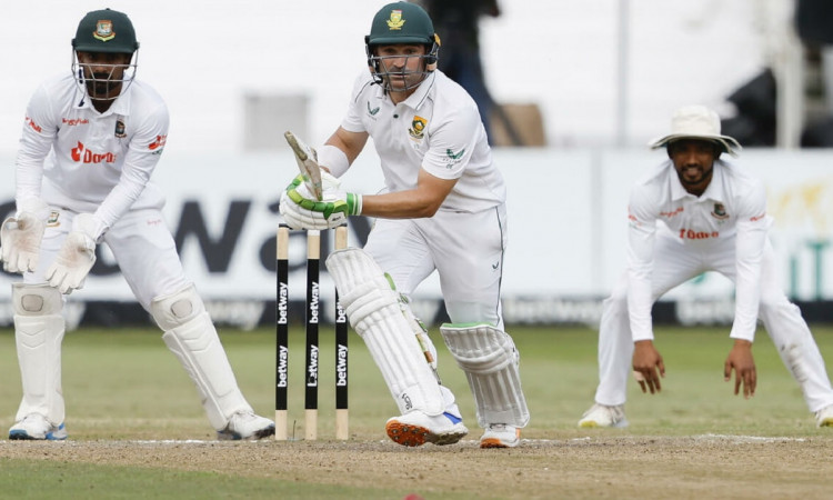Cricket Image for SA vs BAN: Dean Elgar Defends South Africa Against Bangladesh's; Sledging' Allegat