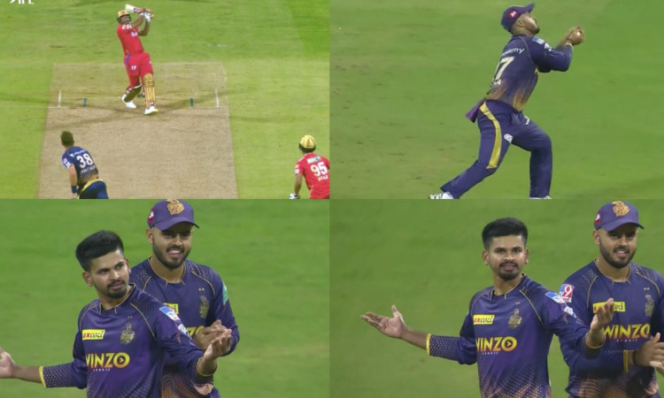 Cricket Image for VIDEO : शाहरुख हुए आउट तो अय्यर ने जीता दिल, शाहरुख वाला पोज़ देकर दिखाई अदाएं