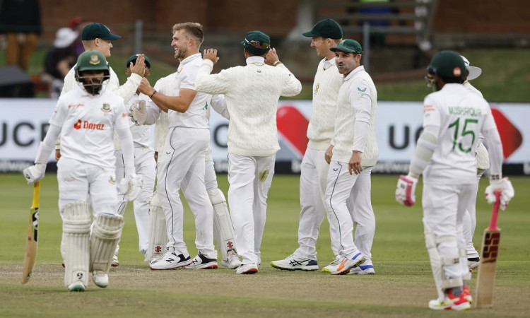 Cricket Image for 2nd Test: Taijul Islam Takes Six But South Africa In Control 