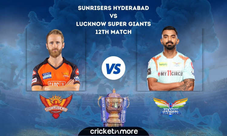 Cricket Image for Sunrisers Hyderabad vs Lucknow Super Giants, IPL 2022 – Cricket Match Prediction, 