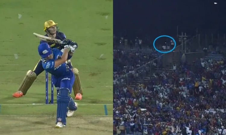 WATCH: 'Baby AB' Dewald Brevis Smacks A 'No-Look' Six On Debut For Mumbai Indians