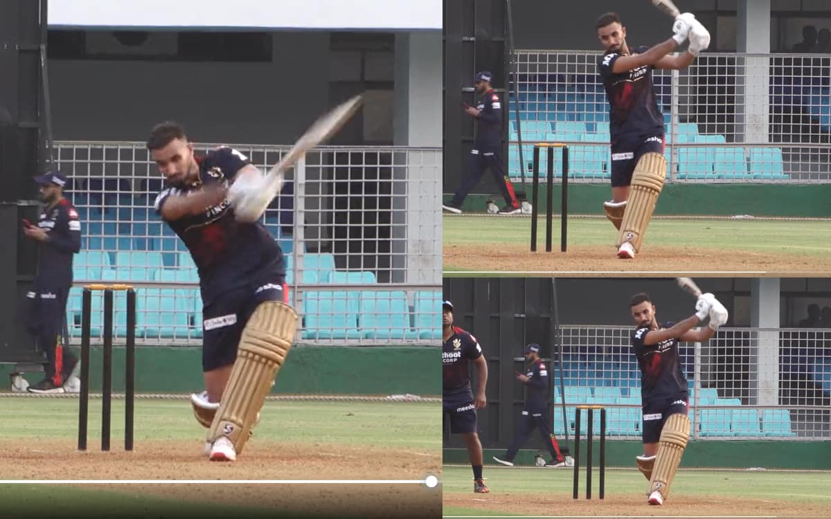 Cricket Image for VIDEO: हर्षल पटेल ने बदला अवतार, बल्ला उठाकर जड़े 'No Look Six'