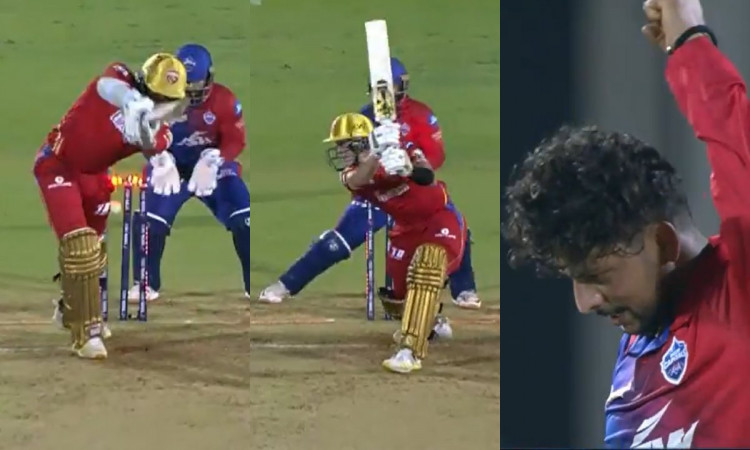 Cricket Image for WATCH: Kuldeep Yadav's Double Wicket Over Which Rattled Punjab Kings