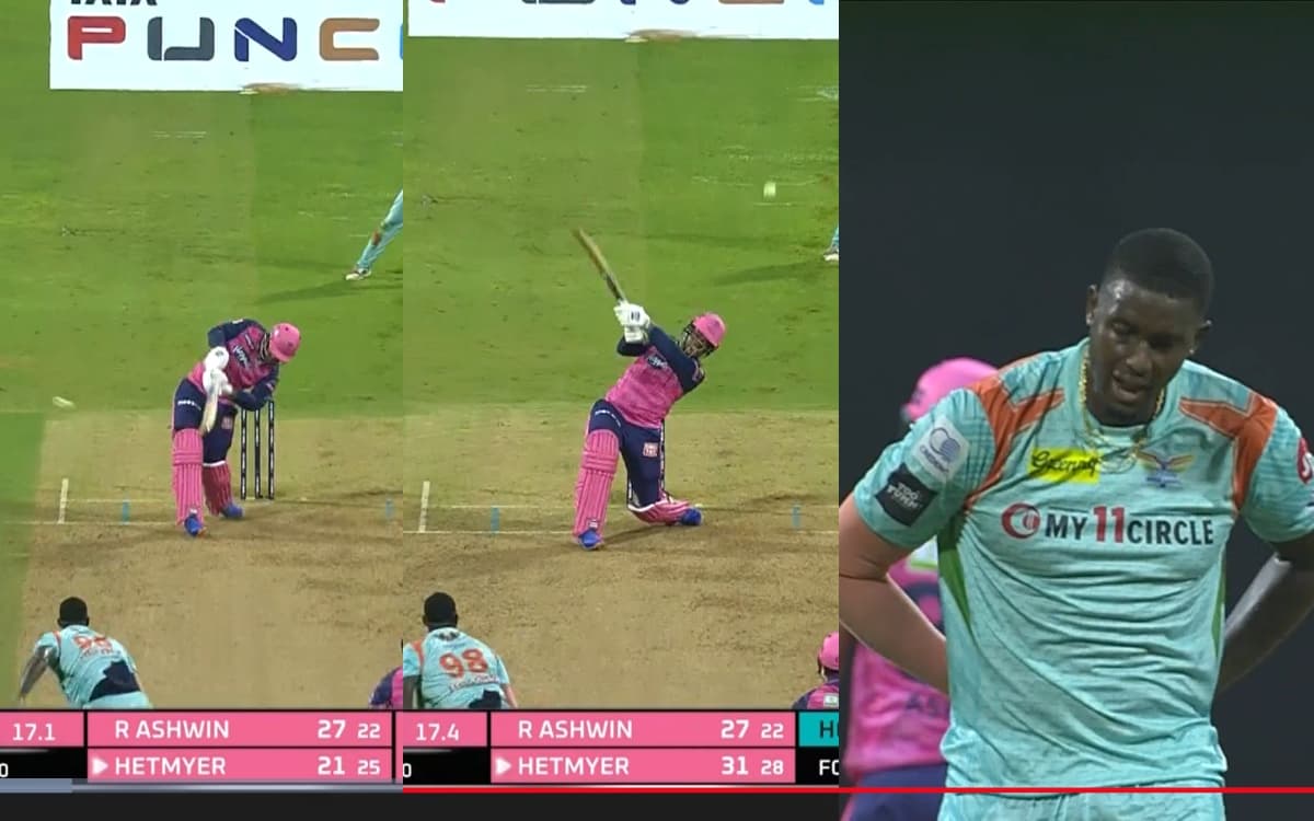 Cricket Image for हमवतन जेसन होल्डर पर शिमरोन हेटमायर ने बरपाया  कहर, 3 गेंद में लूटे 16 रन, देखें V