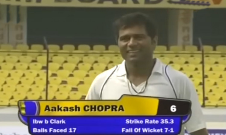 Cricket Image for Aakash Chopra Played The Impossible Ball Of Stuart Clark