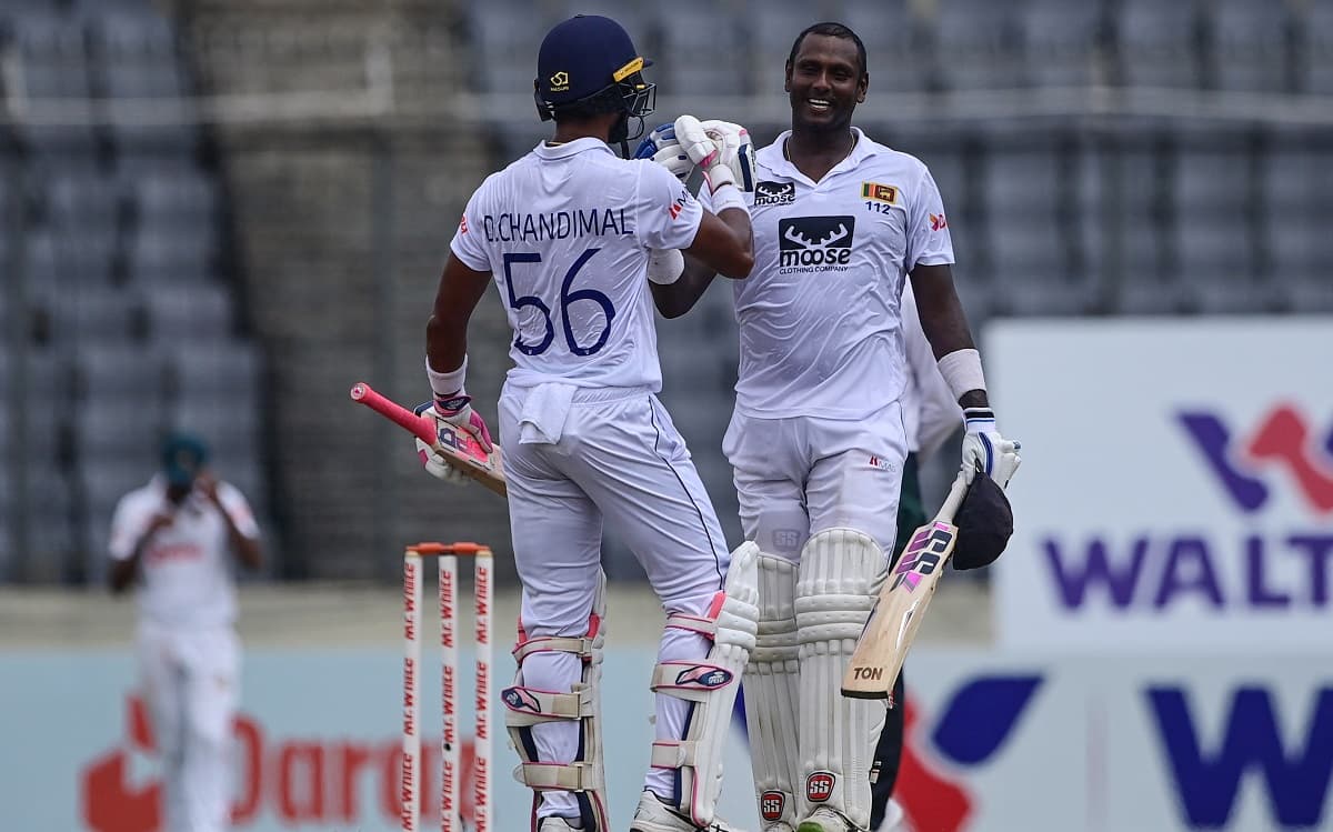 BAN vs SL: मैथ्यूज-चांदीमल के शतक से श्रीलंका ने बनाए 506 रन, बांग्लादेश की खराब शुरूआत