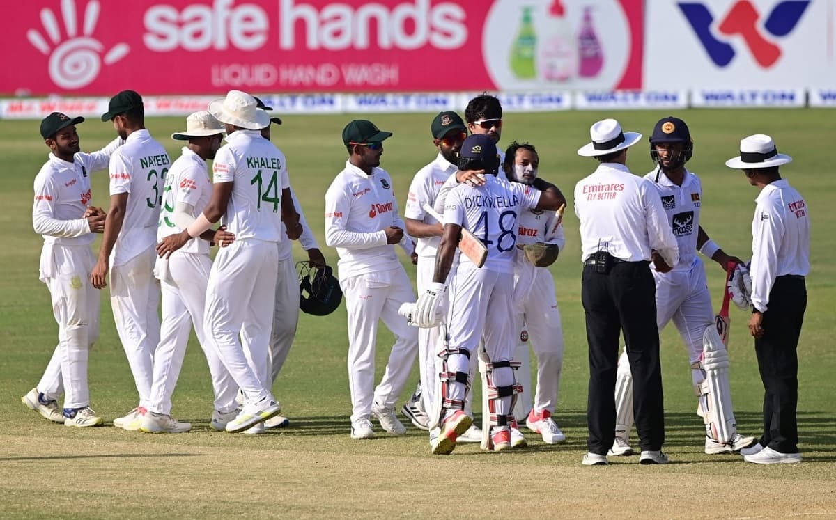 BAN vs SL: श्रीलंका और बांग्लादेश का पहला टेस्ट मैच रहा ड्रॉ, दिमुथ करुणारत्ने और निरोशन डिकवेला ने 