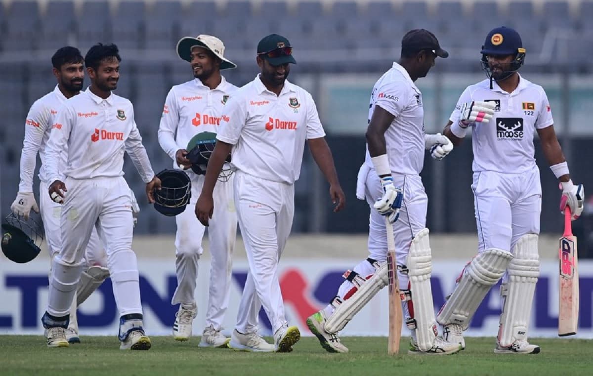 BAN vs SL,2nd Test: कप्तान के बाद मैथ्यूज-डी सिल्वा ने भी ठोका पचासा,बांग्लादेश से श्रीलंका 83 रन पी