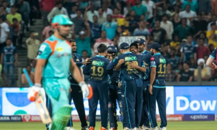 Cricket Image for IPL 2022: ਗੁਜਰਾਤ ਟਾਈਟਨਸ ਨੇ ਲਖਨਊ ਸੁਪਰ ਜਾਇੰਟਸ ਨੂੰ 62 ਦੌੜਾਂ ਨਾਲ ਹਰਾਇਆ, ਪਲੇਆਫ ਵਿੱਚ ਪਹੁ