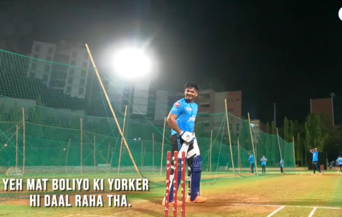 Cricket Image for Ipl 2022 Delhi Capitals Yash Dhull Mocks His Teammate