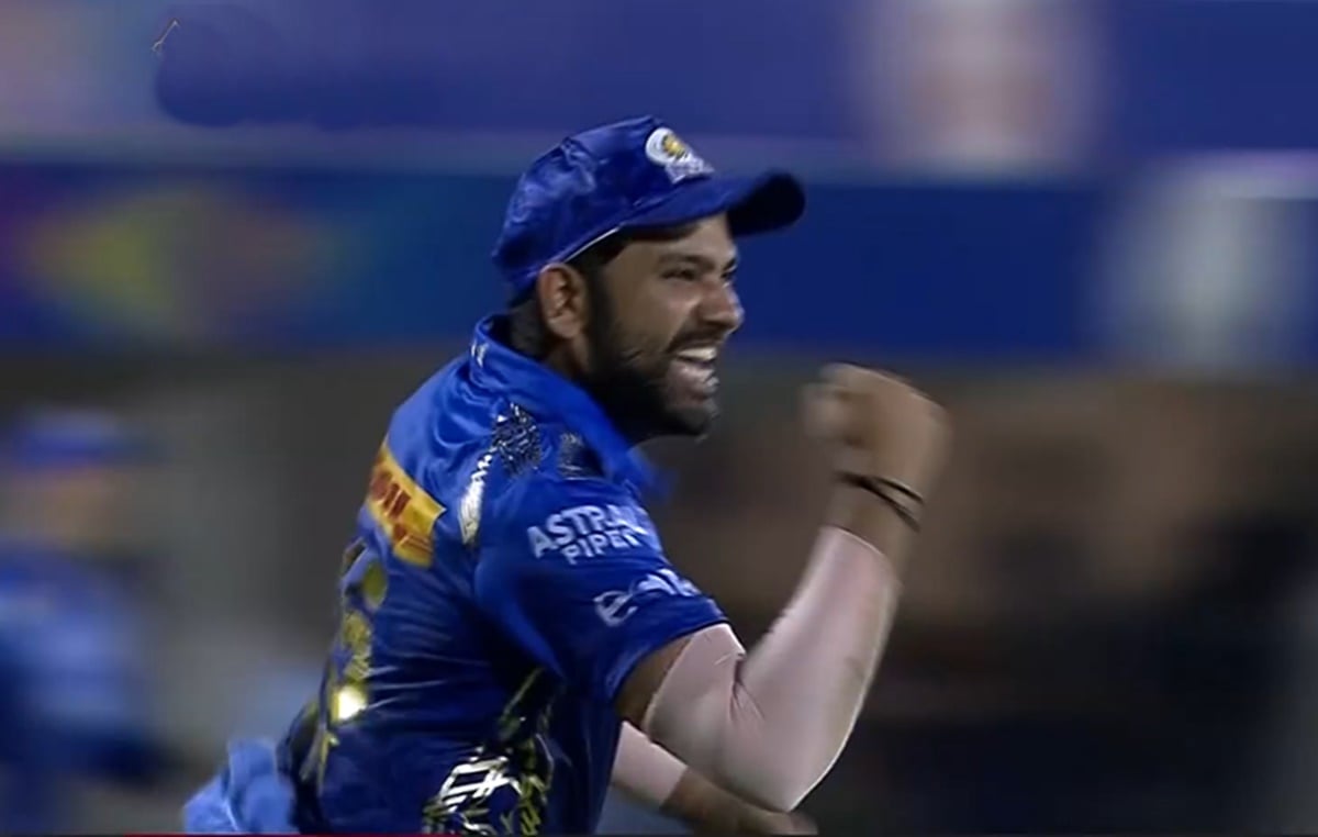 Cricket Image for Ipl 2022 Rohit Sharma Punches The Air Ranveer Singh Dance