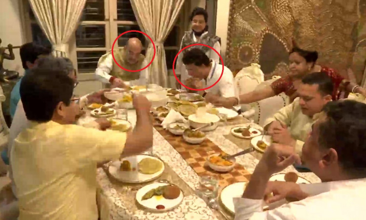 Cricket Image for Union Home Minister Amit Shah Dinner With Bcci Chief Sourav Ganguly