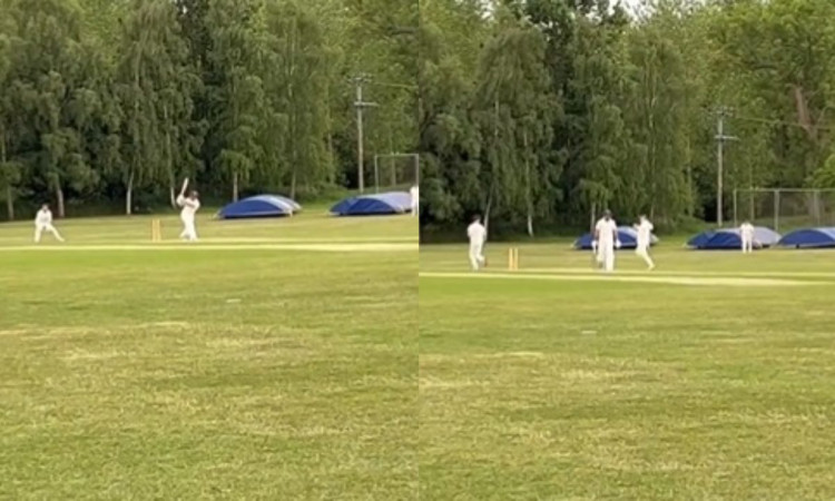 Cricket Image for VIDEO : 'सर एलिस्टर कुक' को 15 साल के बच्चे ने किया क्लीन बोल्ड