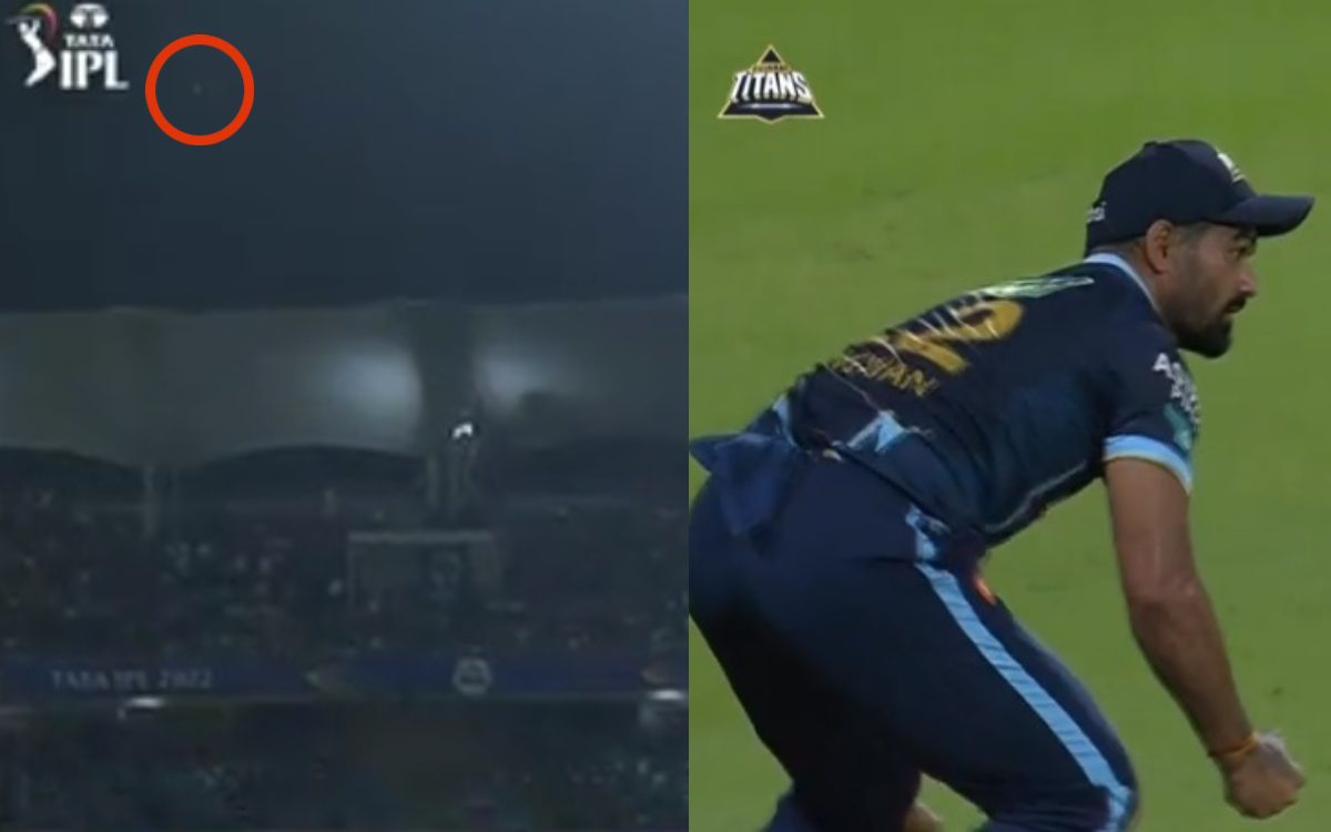 Cricket Image for VIDEO : आसमान में तारा बनी गेंद लेकिन सांगवान ने पकड़ लिया अद्भुत कैच