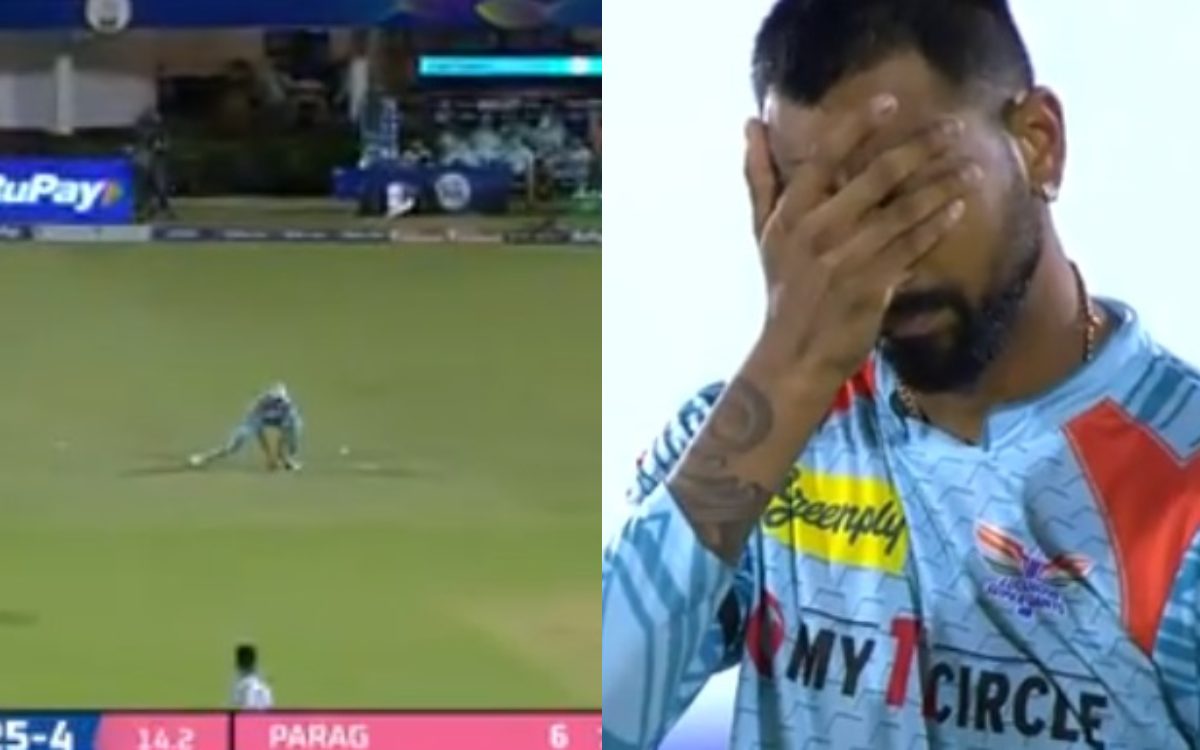 Cricket Image for VIDEO: मोहसिन की गलती देखकर, क्रुणाल ने पकड़ लिया अपना माथा