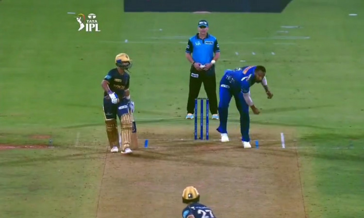 Cricket Image for WATCH: Kieron Pollard Hits Umpire With The Ball While Bowling